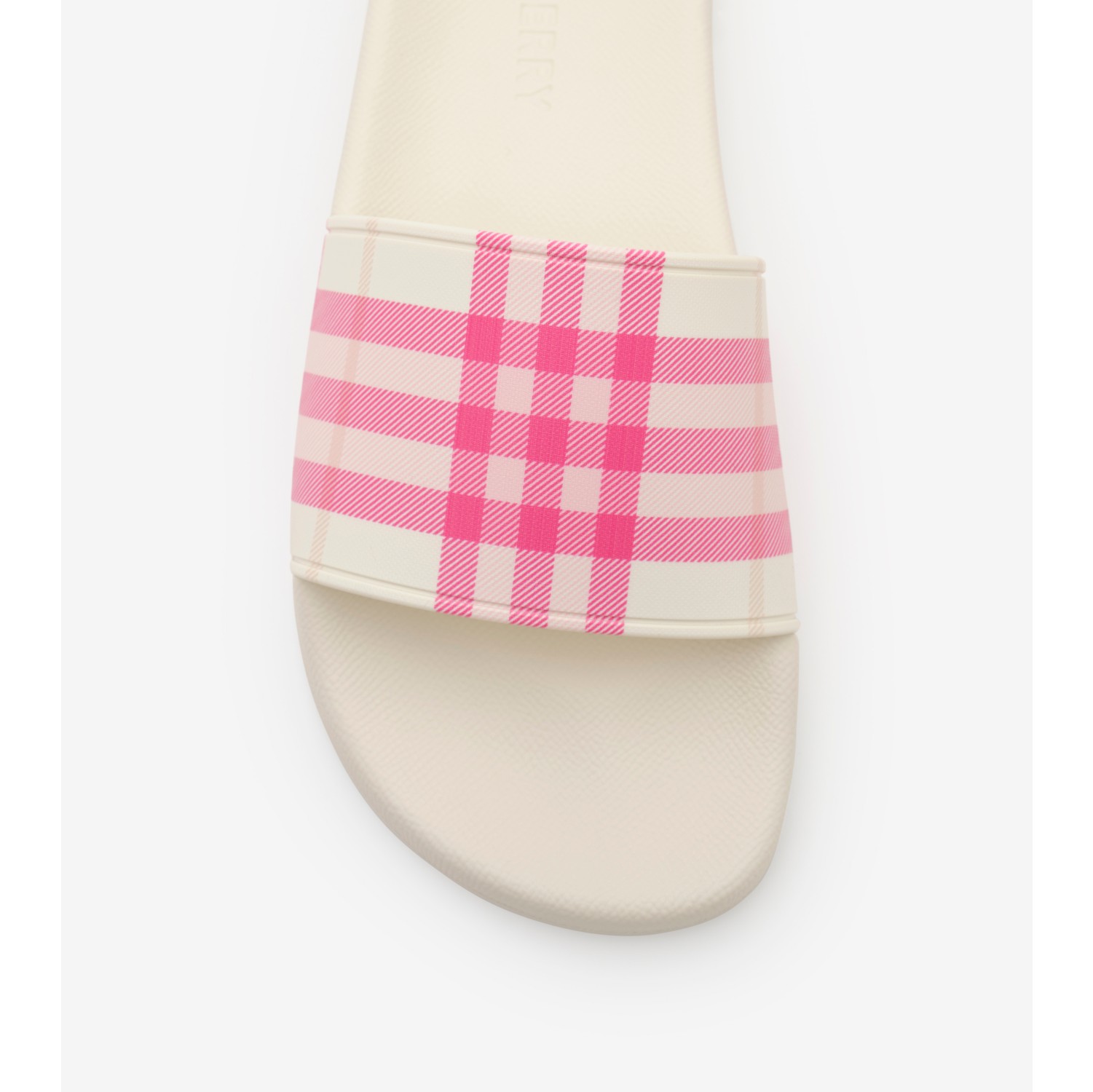 Check Slides in Aubergine purple - Women | Burberry® Official