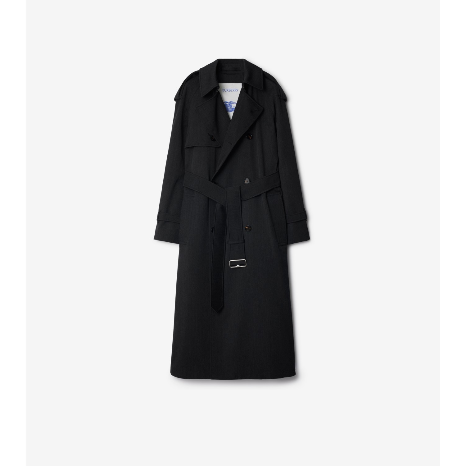 Burberry wool trench coat womens on sale