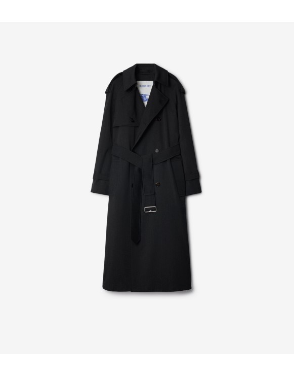 Long Wool Trench Coat