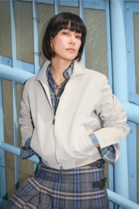 Shot of Asami Mizukawa, wearing Burberry Harrington Jacket