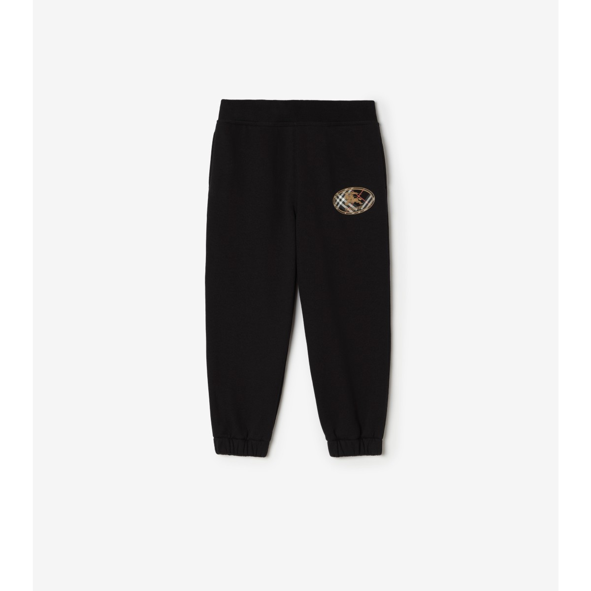  Check Knight Stamp Cotton Jogging Pants