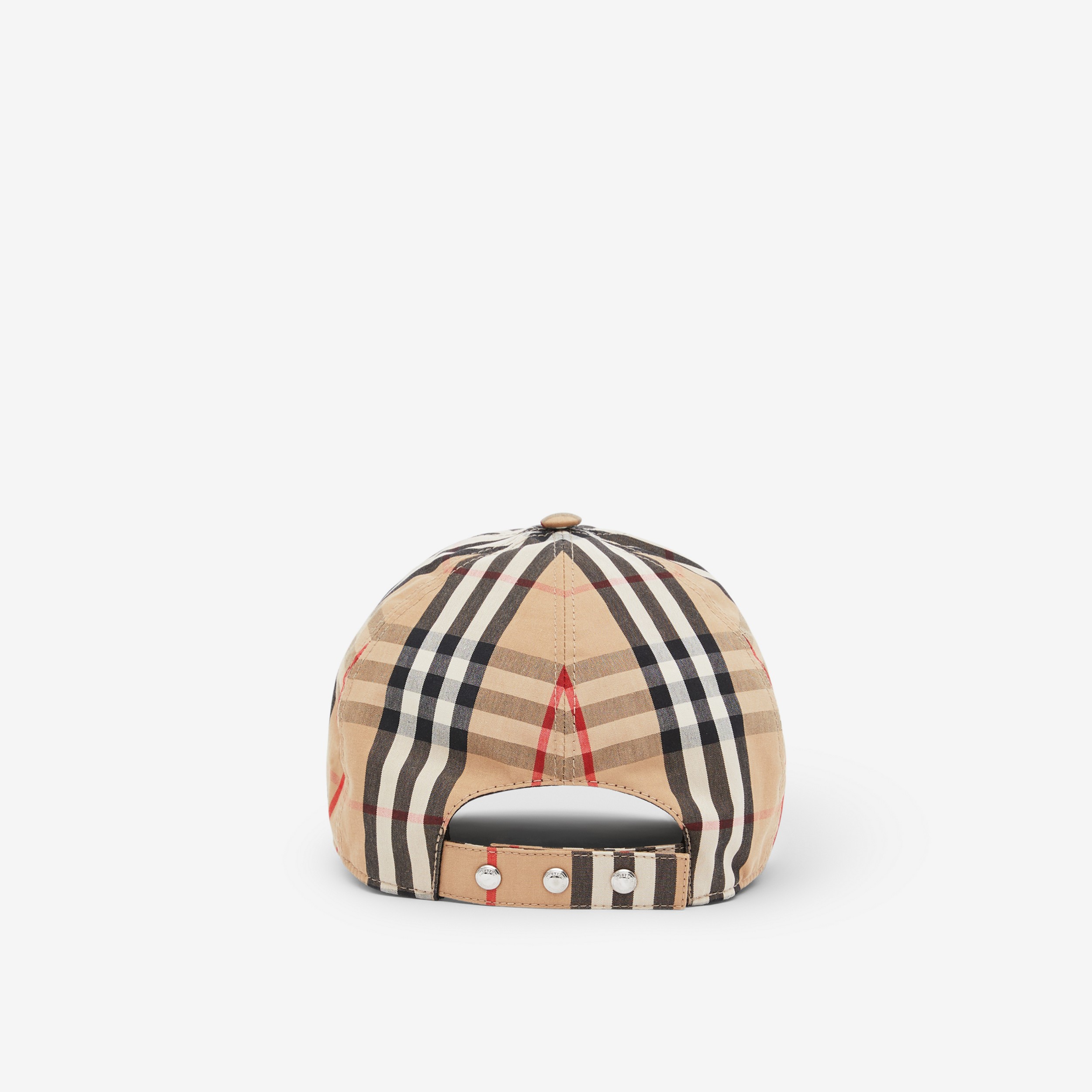 Vintage 格纹专属标识装饰棉质棒球帽 (典藏米色) | Burberry® 博柏利官网 - 3