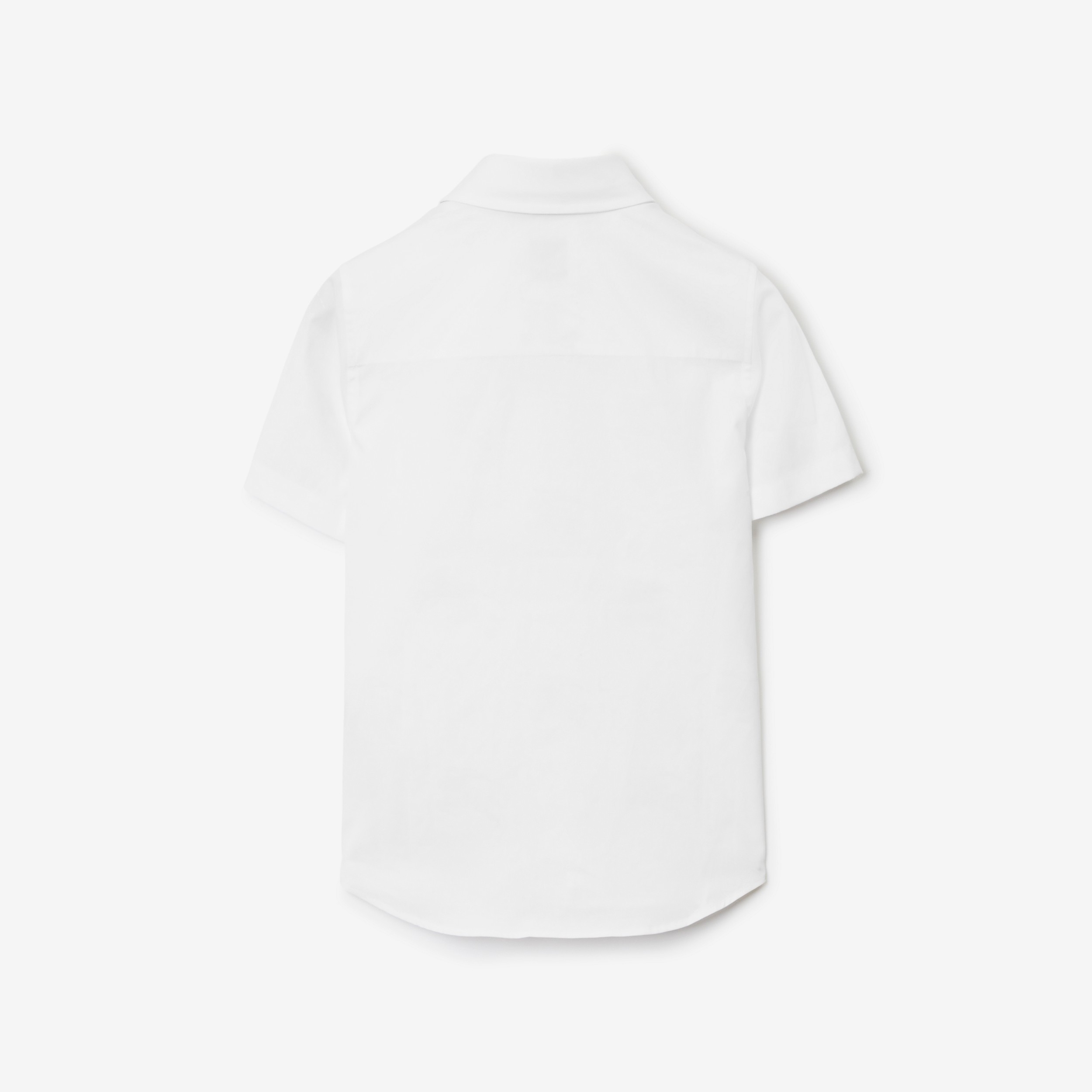 Camisa de algodão stretch com estampa EKD (Branco) | Burberry® oficial - 2