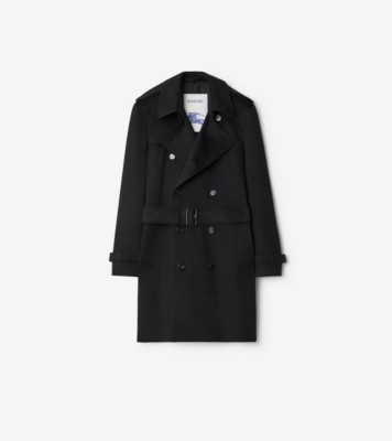 ミッドレングス カシミア ヘイスティングス トレンチコート (ブラック