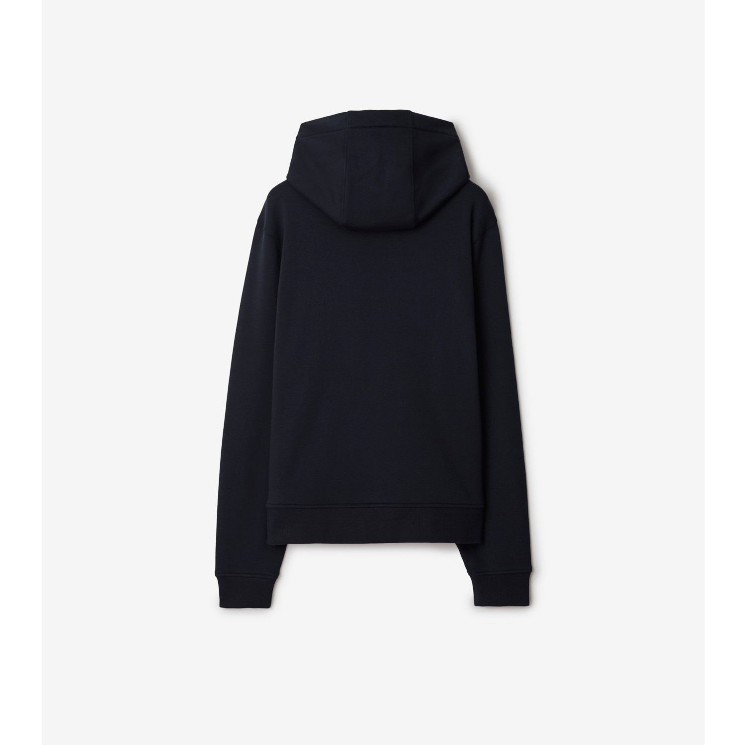 Cotton Zip Hoodie in Navy black - Women | Burberry® Official