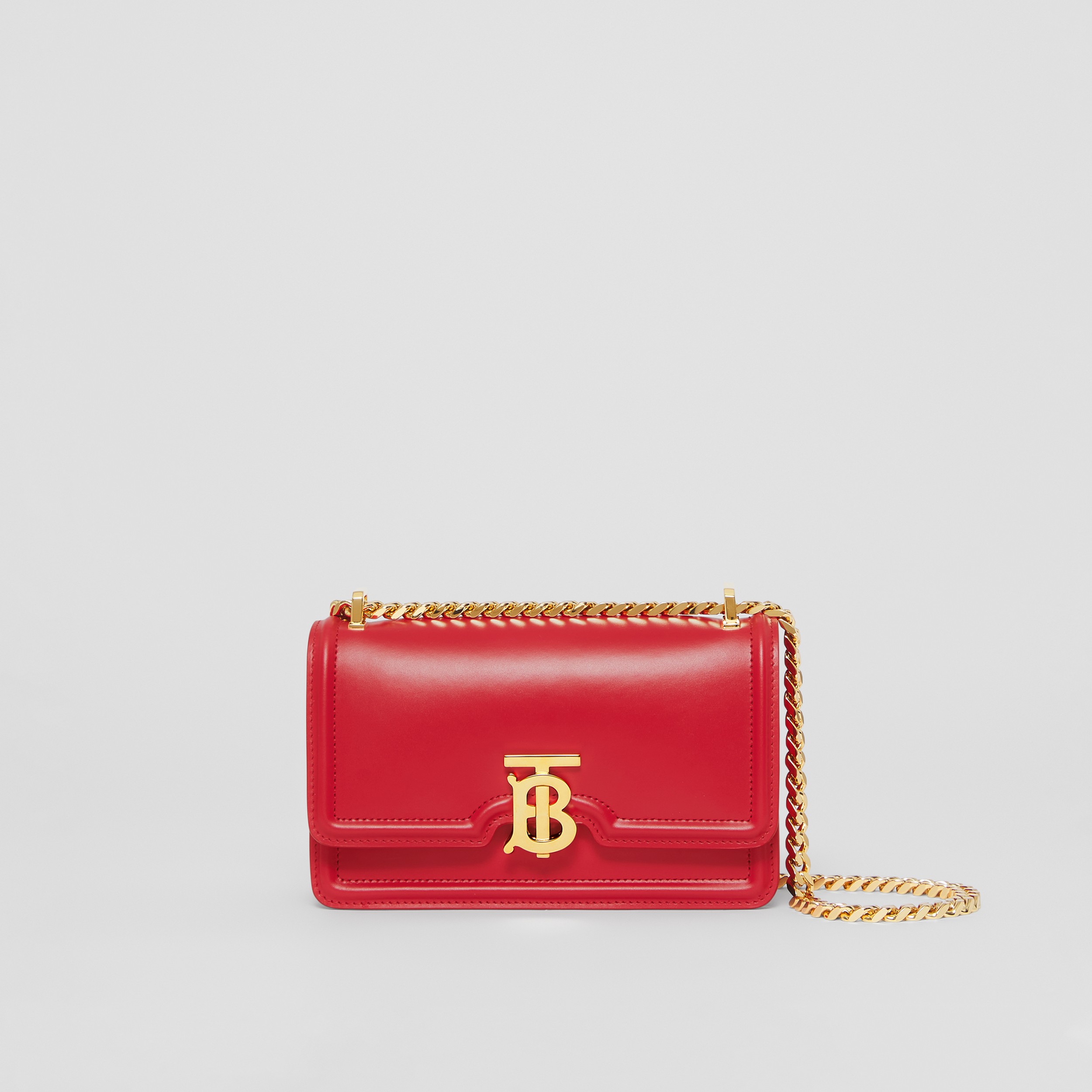 Mini Leather Chain TB Bag in Bright Red - Women | Burberry® Official - 1