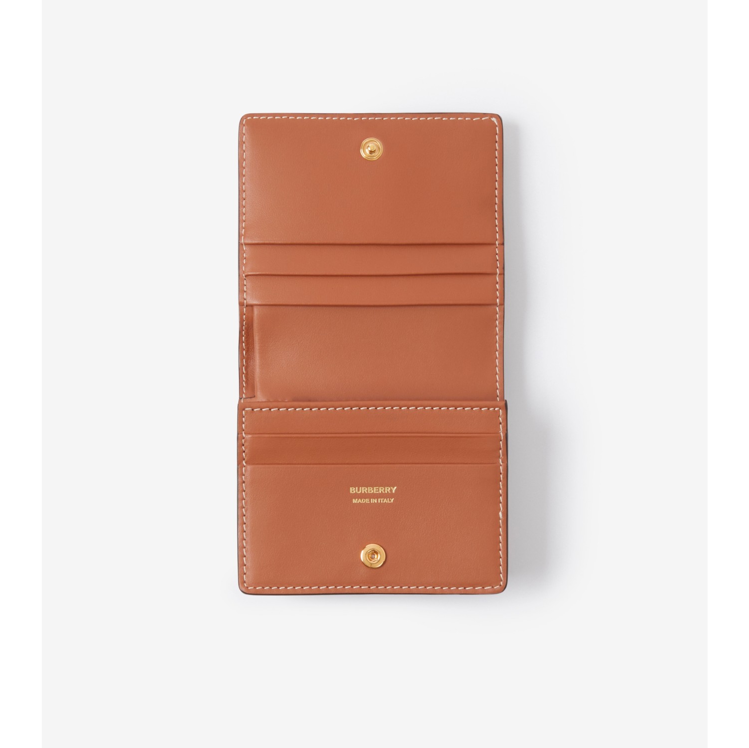 Burberry Fold Over Leather Wallet