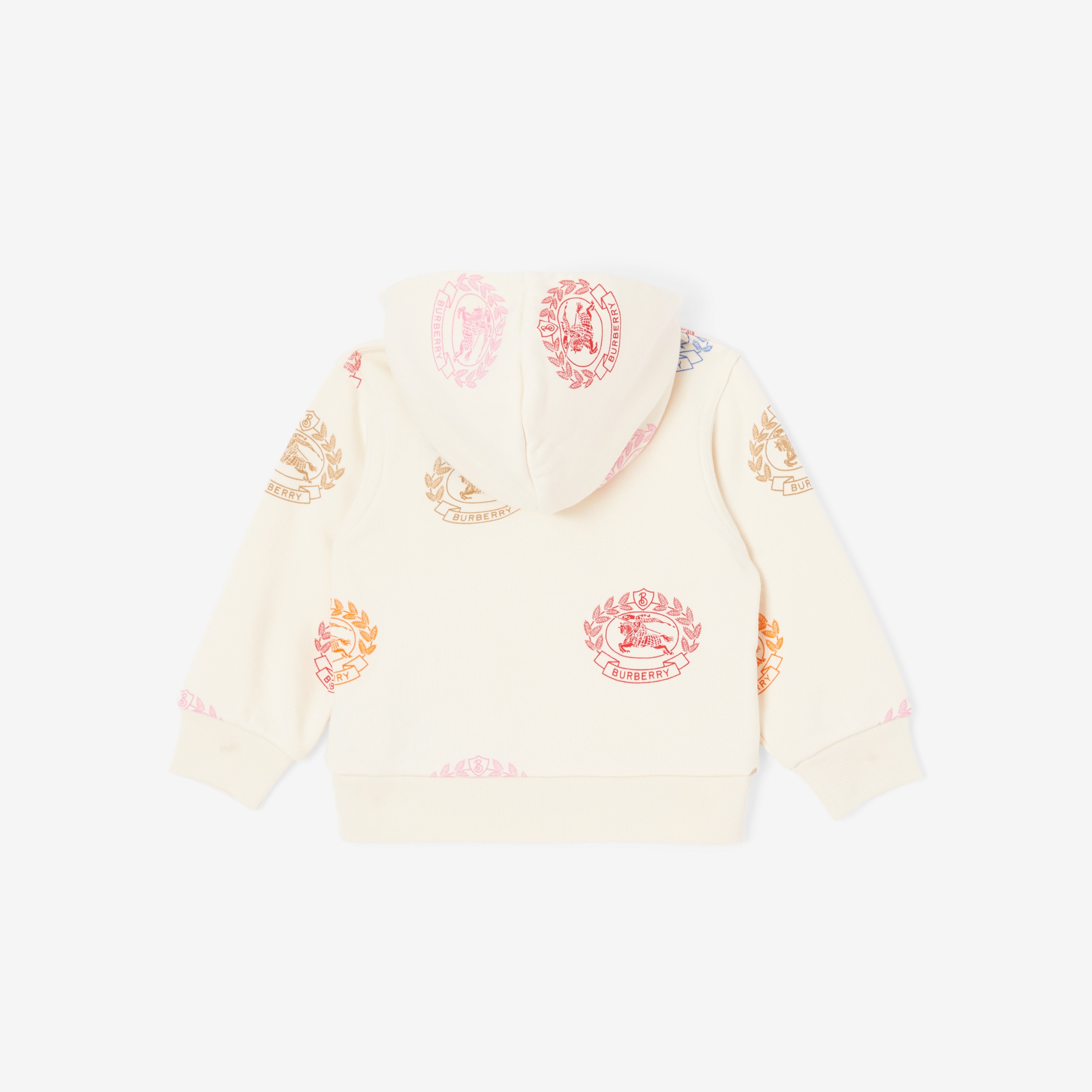 Hoodie en coton avec emblème du Cavalier (Crème Pâle) - Enfant | Site officiel Burberry® - 2