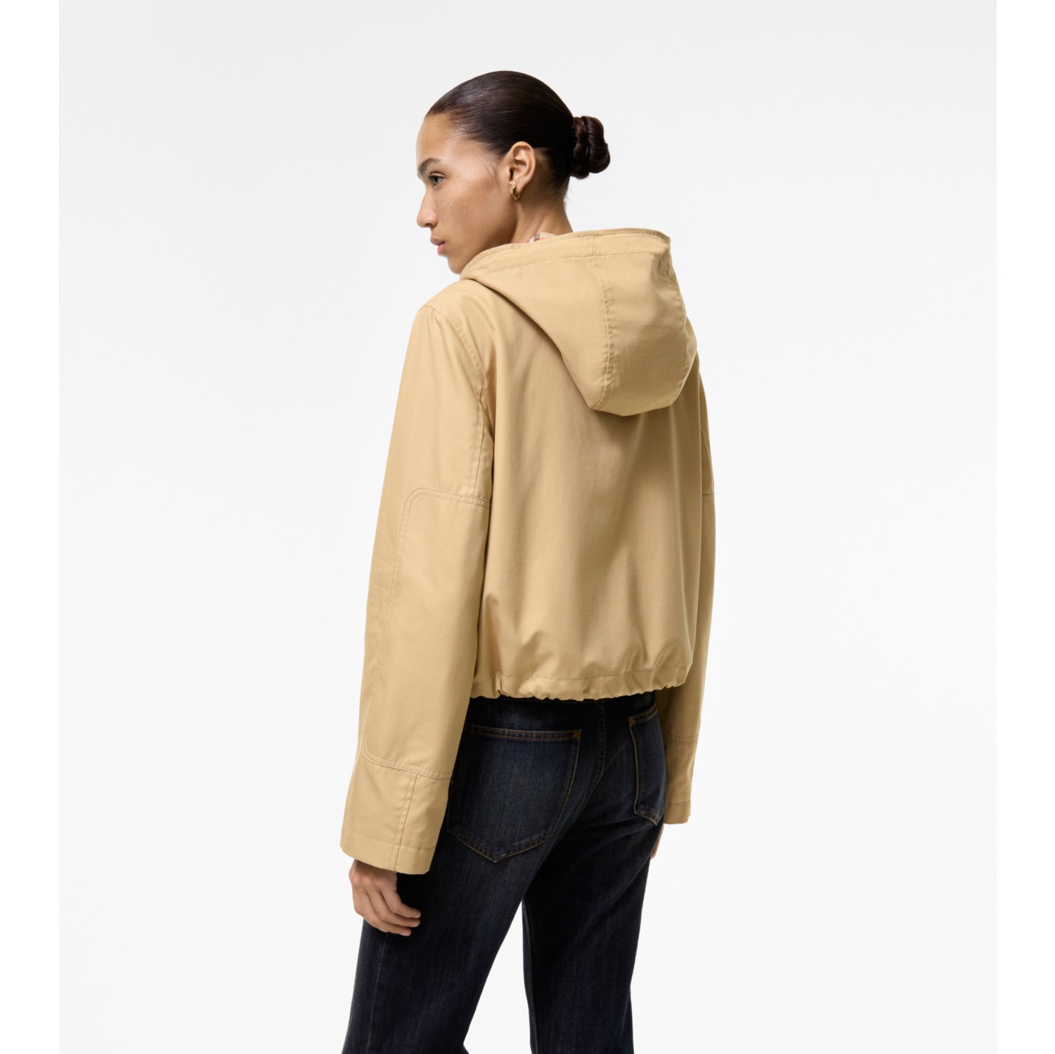Short Gabardine Parka in Flax beige - Women | Burberry® Official