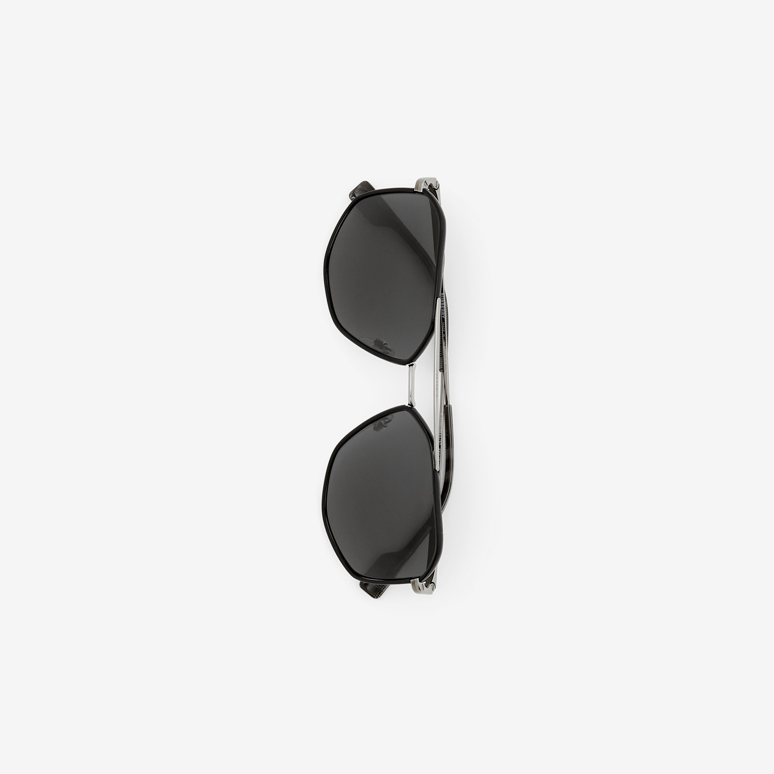 Geometric Frame Sunglasses in Black - Men | Burberry® Official - 2