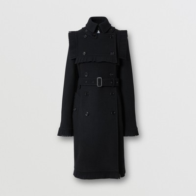 black burberry coat