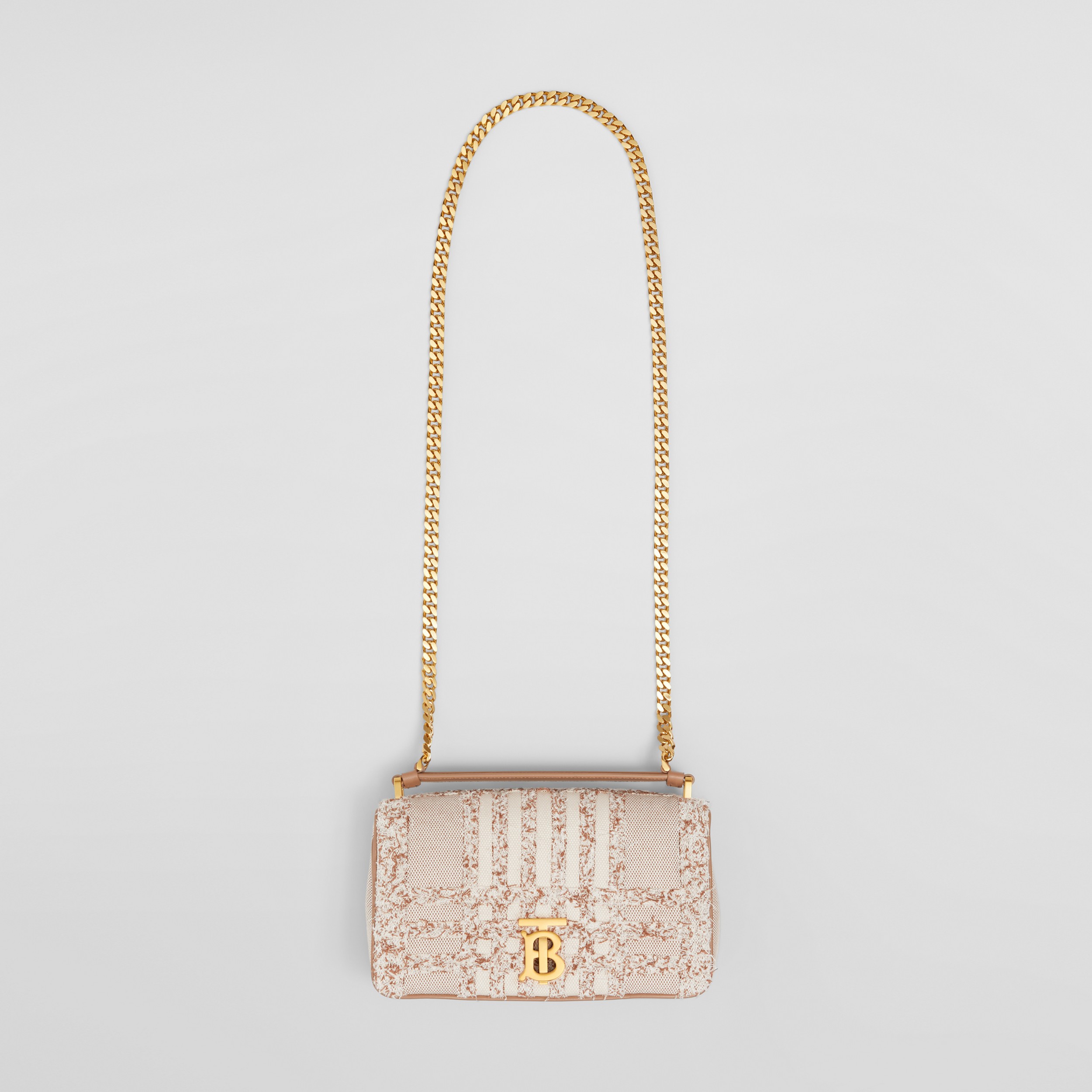 Small Needle Punch Canvas Lola Bag in Natural - Women | Burberry® Official - 4