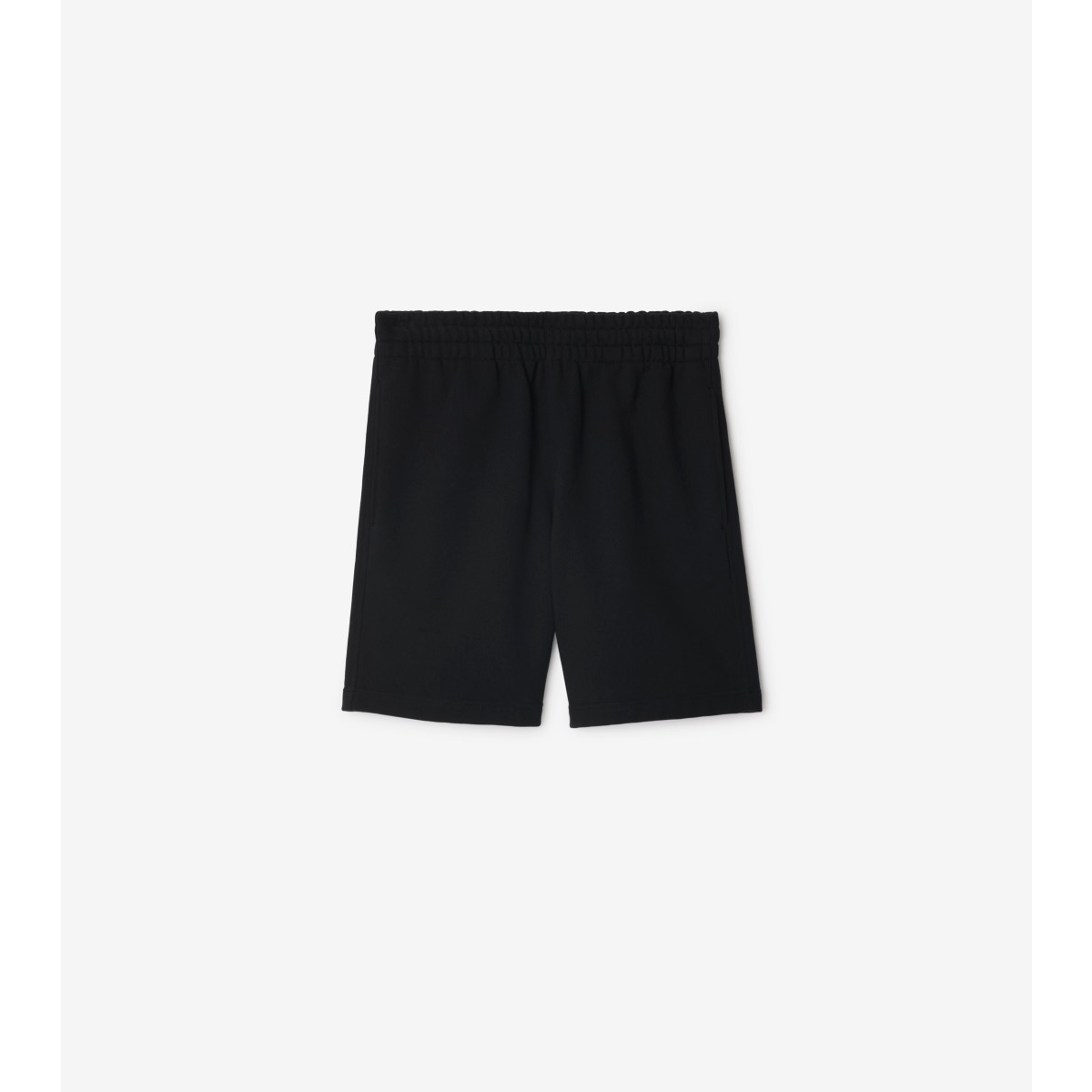Burberry Equestrian Knight Straight Leg Shorts In Black