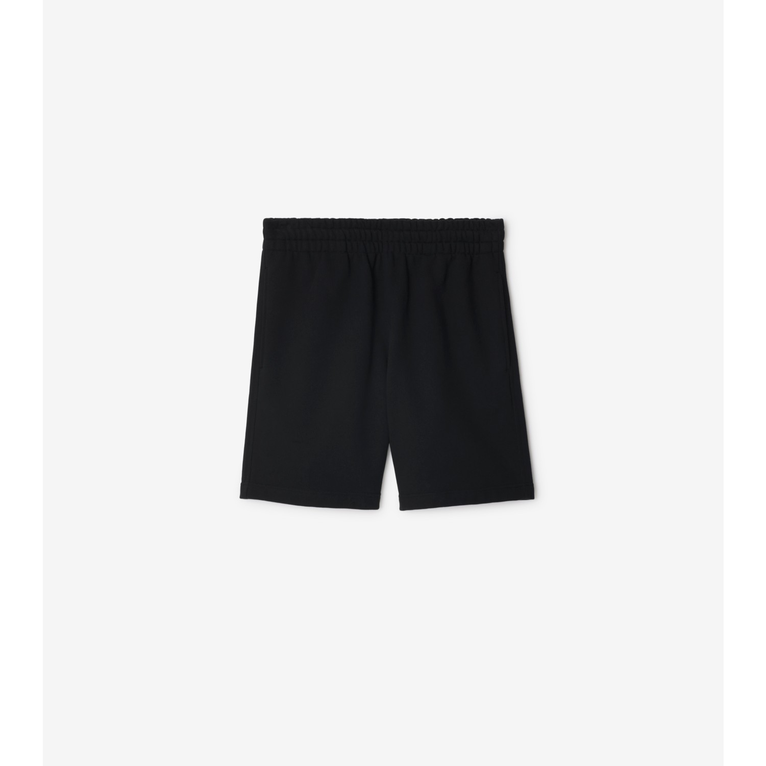 Check Label Cotton Shorts