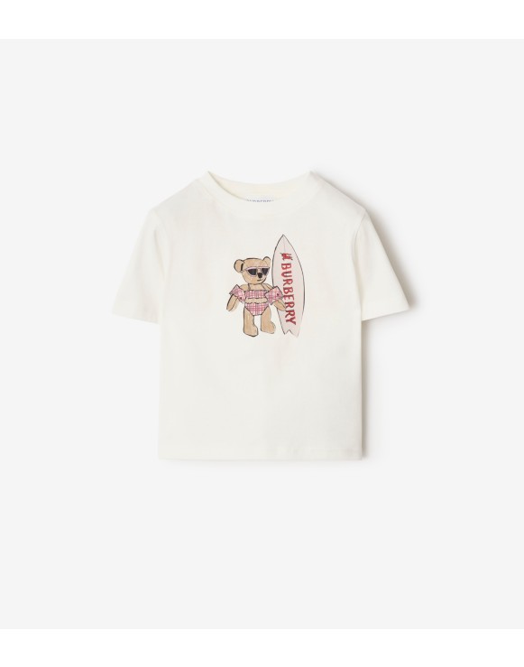 Surfer Bear Cotton T-shirt