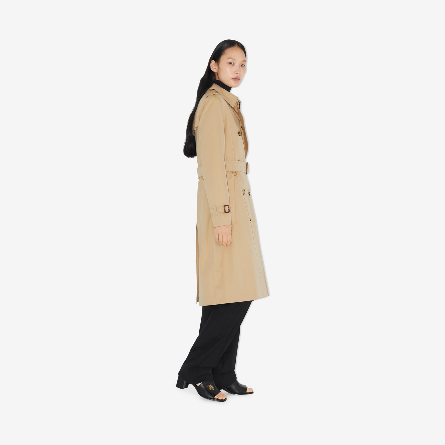 Kensington - Trench coat Heritage (Mel) - Mulheres | Burberry® oficial