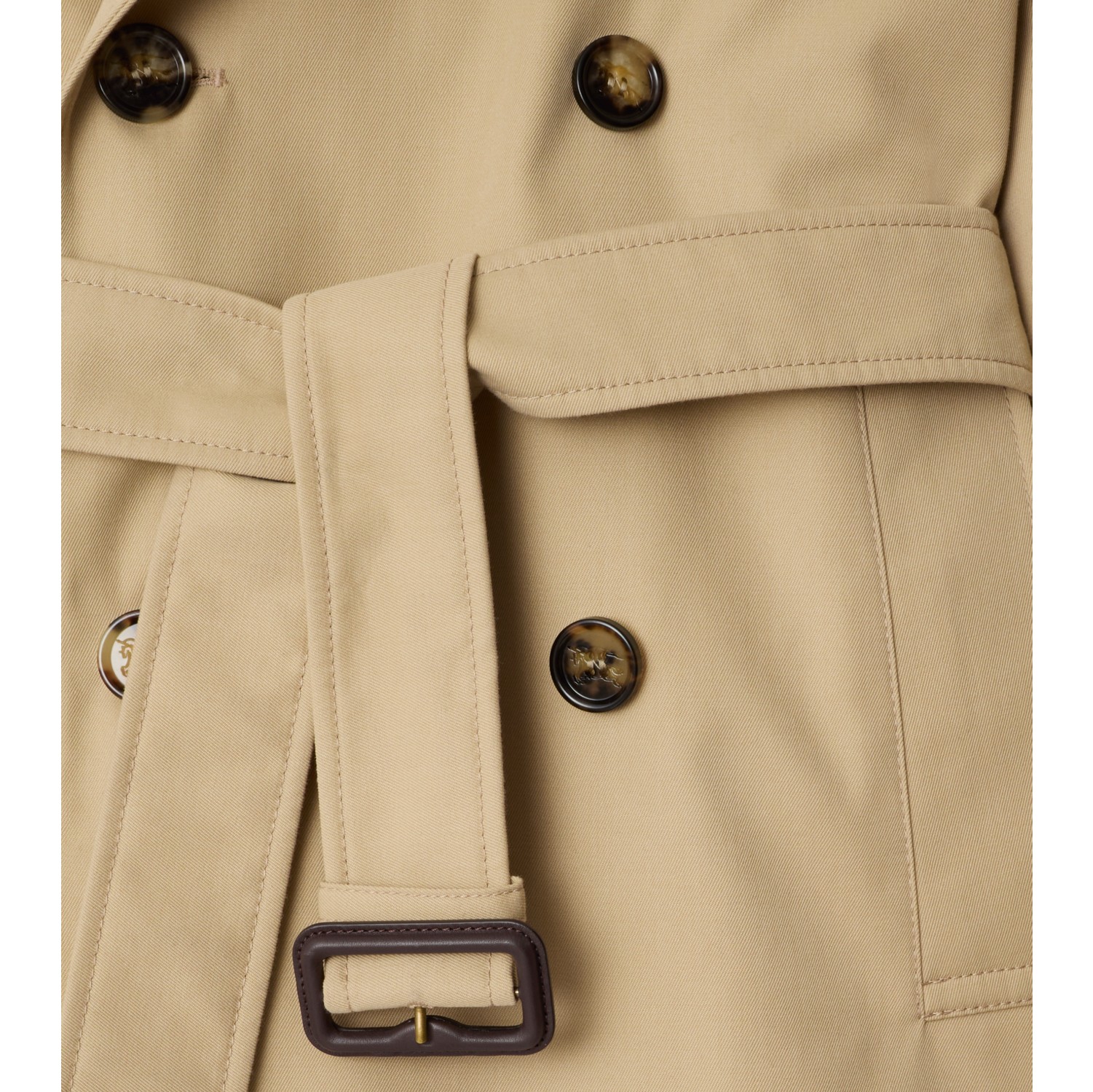 Cotton Blend Trench Jacket