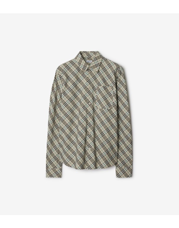 Relaxed Fit Check Cotton Shirt