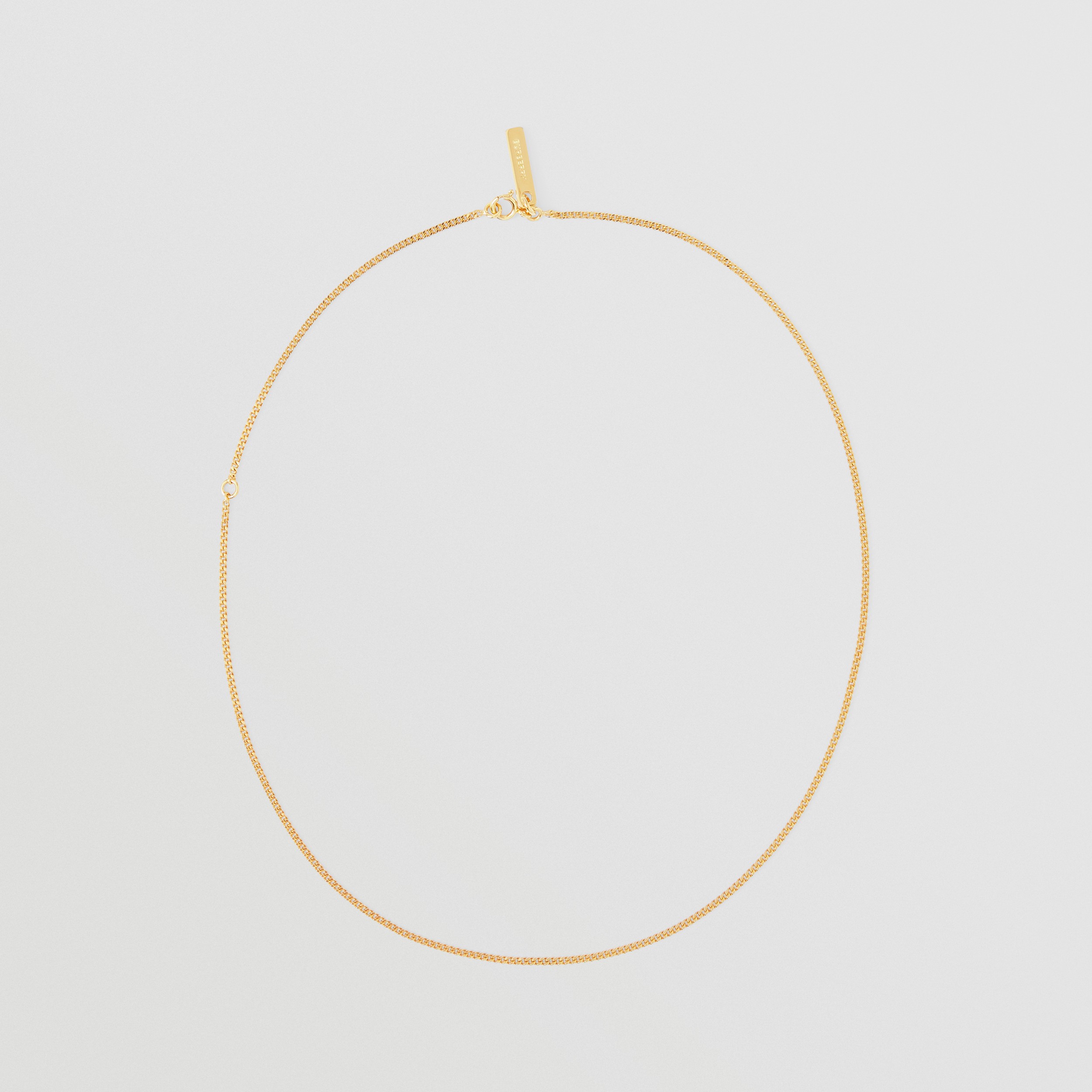 Gold-plated Chain-link Necklace in Light - Women | Burberry® Official - 1