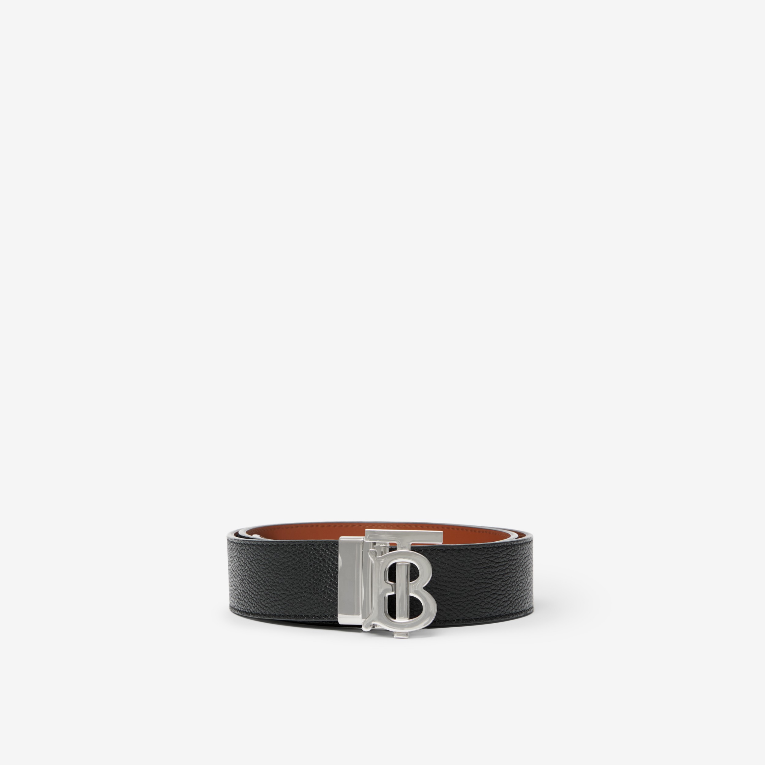 Reversible Leather TB Belt in Black/tan - Men | Burberry® Official