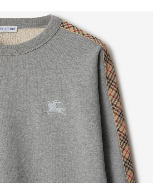 Sweat-shirt en coton avec Check