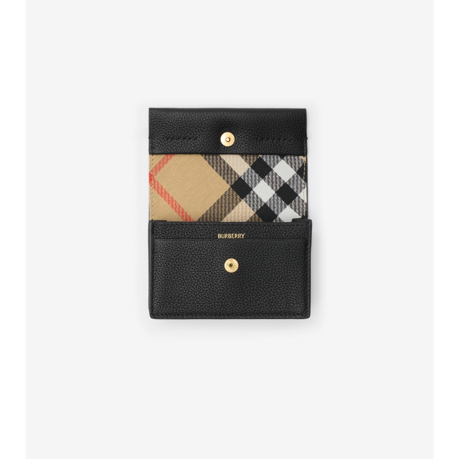 Cotswolds Folding Card Case in Black - Women | Burberry® Official