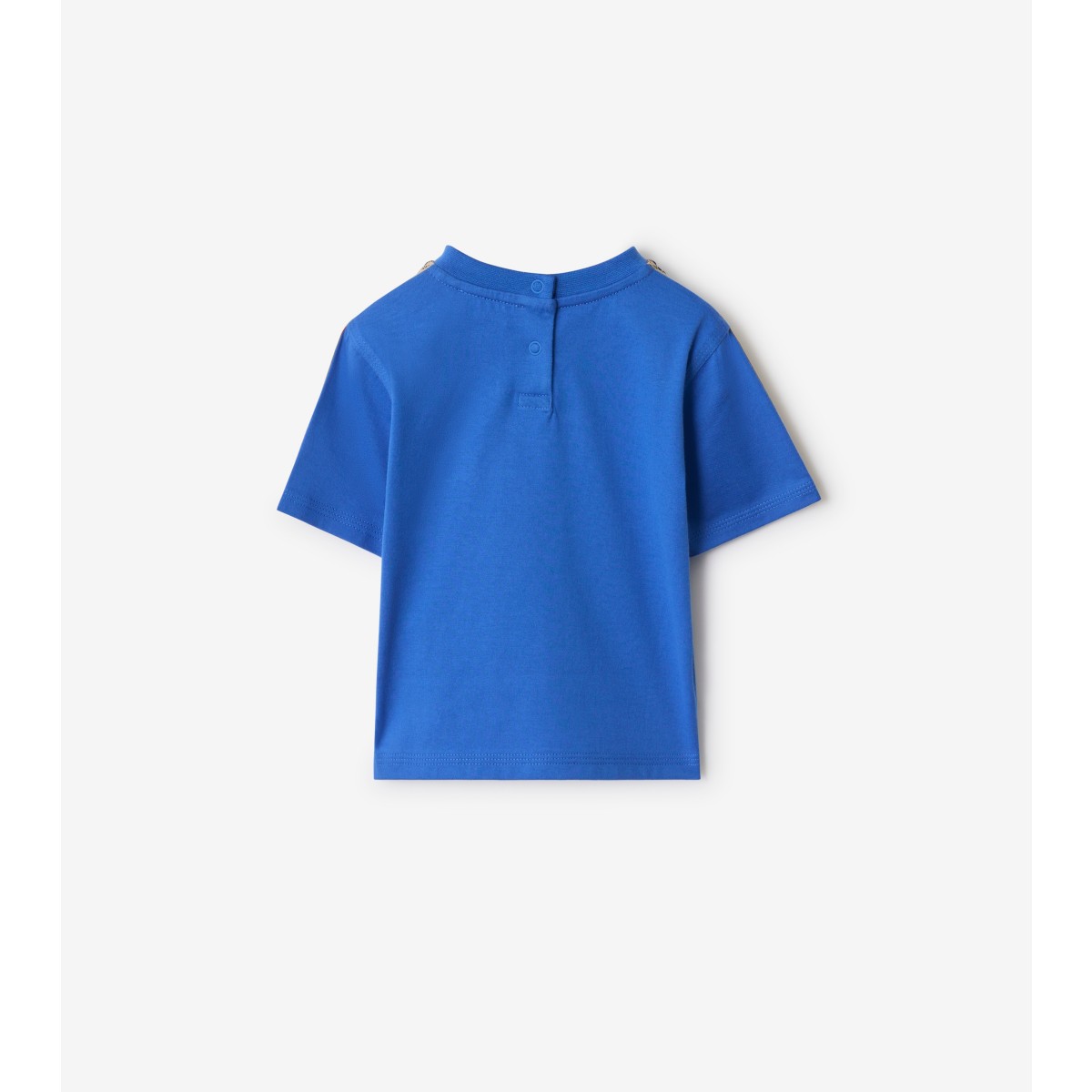  Check Trim Cotton T-shirt