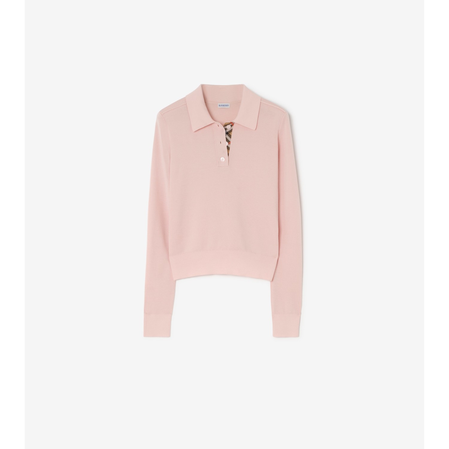 Long-sleeve Wool Polo Shirt - thumbnail 4