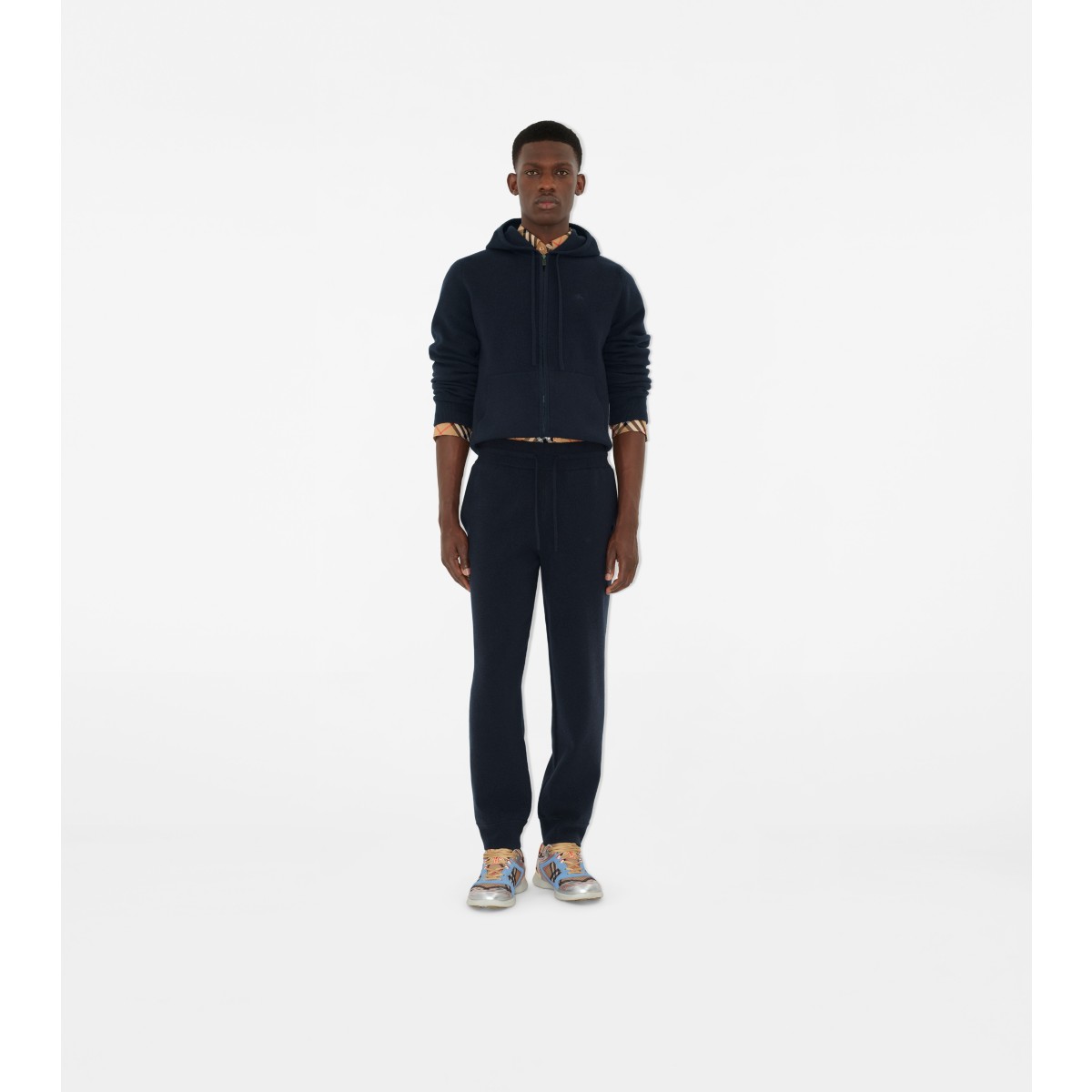 Embroidered Cashmere Blend Jogging Pants