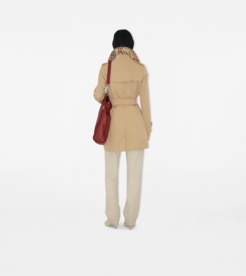 Short Kensington Heritage Trench Coat in Honey - Women