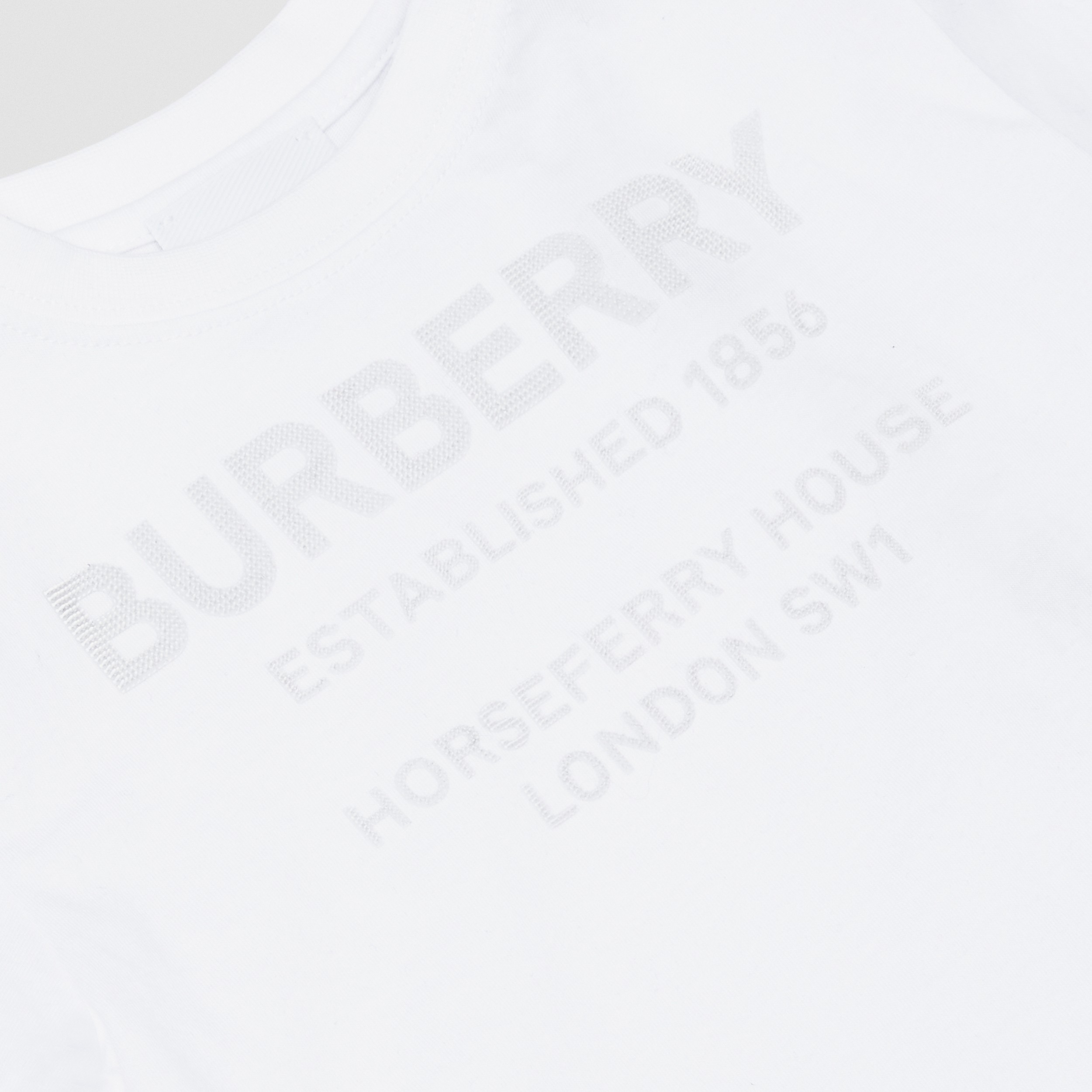 Horseferry Print Cotton T-shirt in White - Children | Burberry® Official - 2