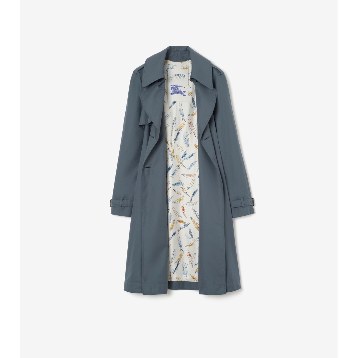  Printed Long Tropical Gabardine Pembury Trench Coat