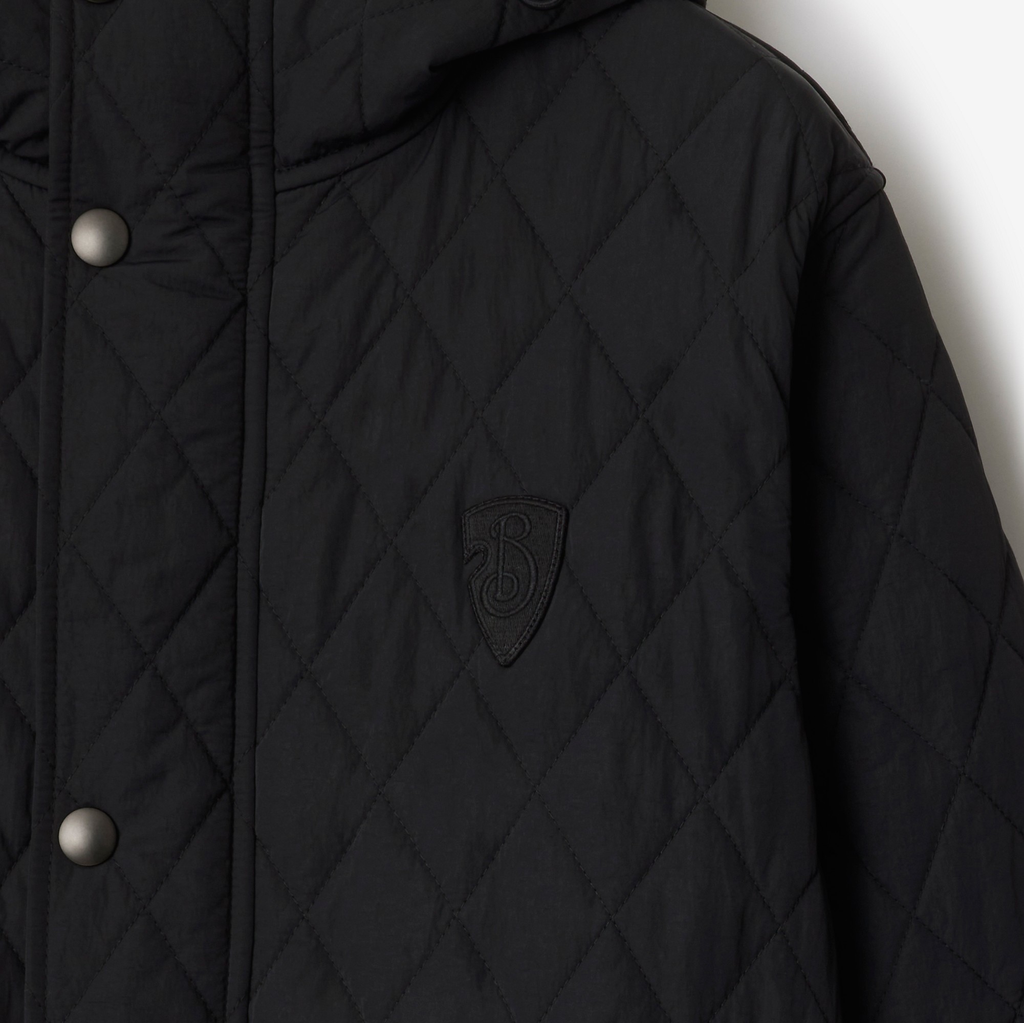 Quilted Nylon Parka in Black/snug - Women | Burberry® Official Quilted Nylon Parka in Black/snug - Women | Burberry® Official