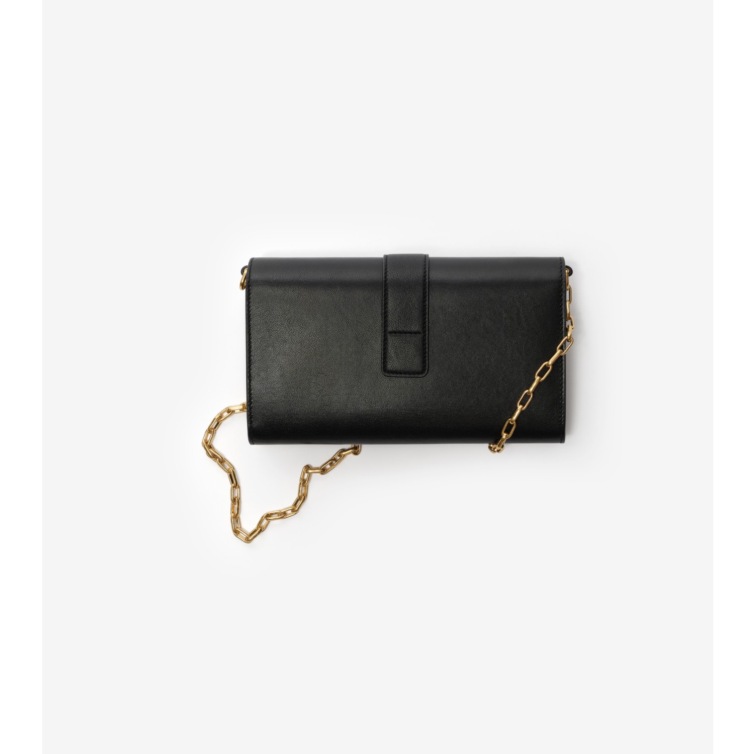 BURBERRY ケース チェーン&ストラップ付きコンパクトウォレット黒 ライダー チェーンストラップ ウォレット (ブラック) - ウィメンズ