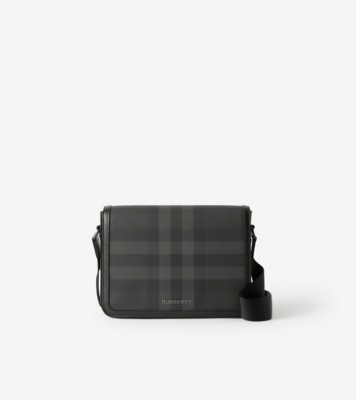 Small Alfred Bag in Charcoal Men Burberry Official