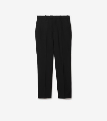 Wool Tailored Trousers in Black - Women | Burberry® Official