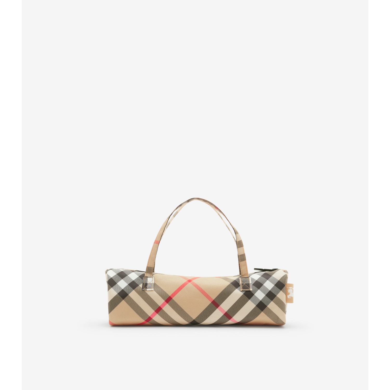 Check Folding Umbrella in Sand beige | Burberry® Official