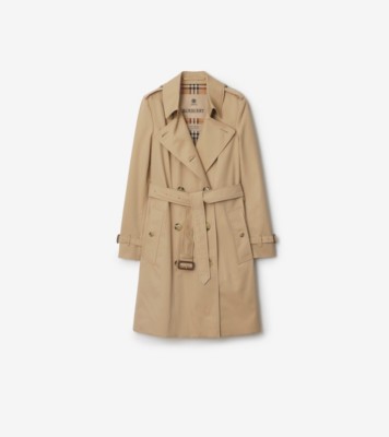 Mid-length Chelsea Heritage Trench Coat in Honey beige - Women