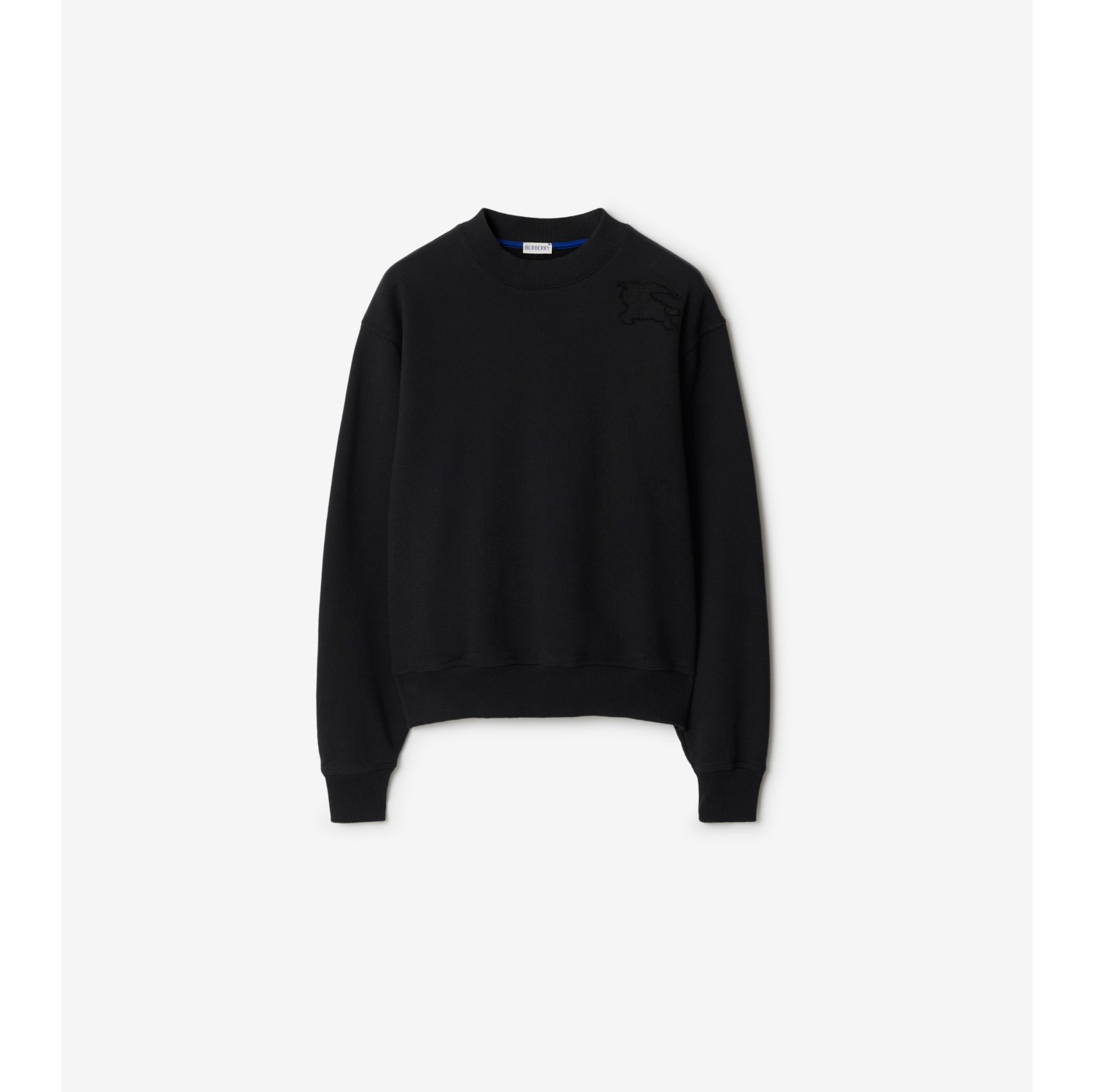 Cotton Sweatshirt in Black - Men