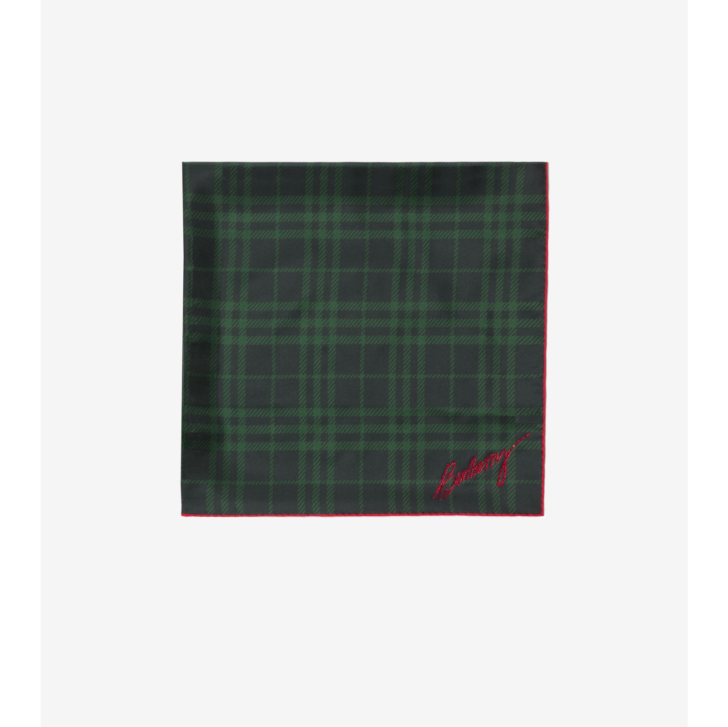 Crystal EKD Check Silk Scarf