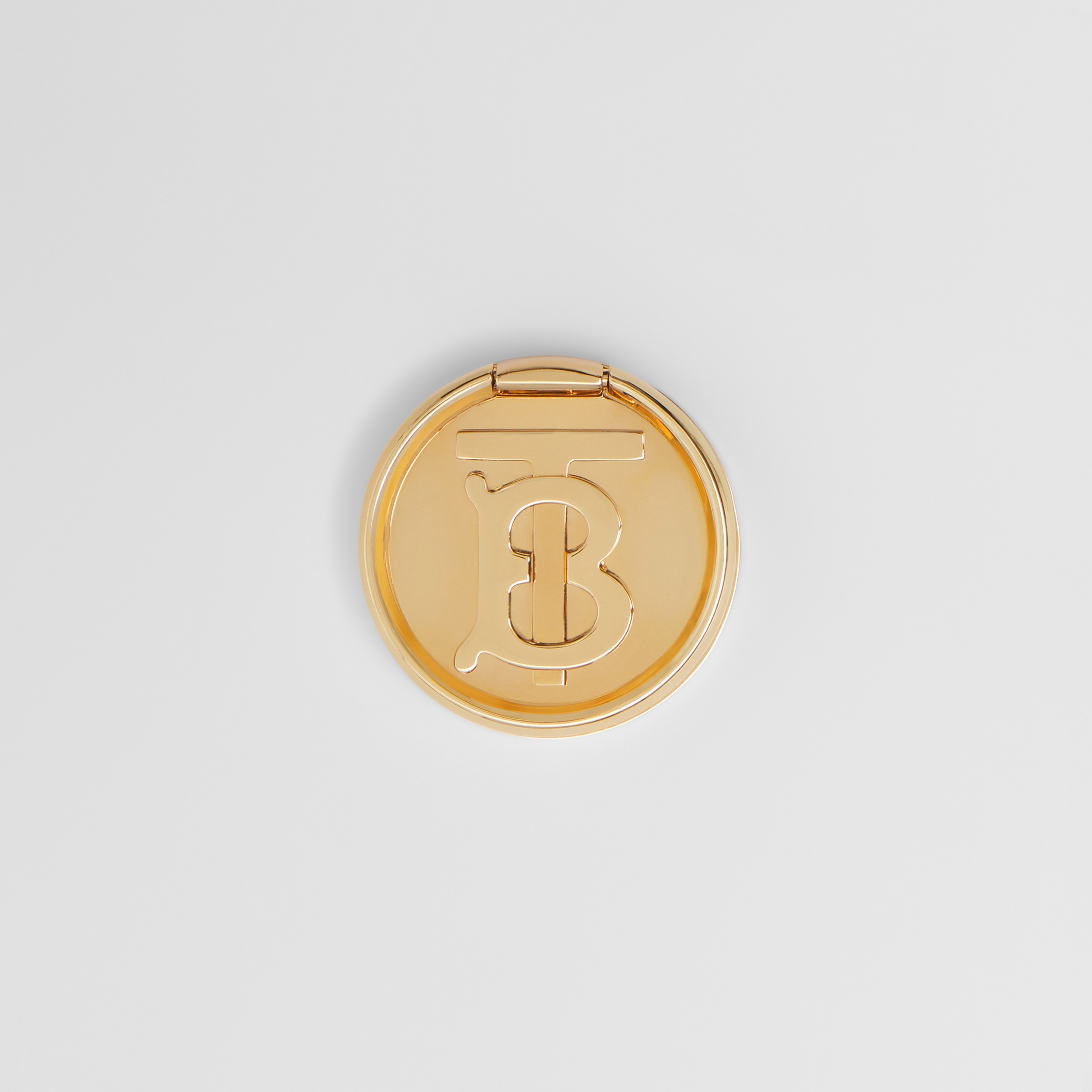 Bague de téléphone Monogram plaquée or - Femme | Site officiel Burberry® - 1