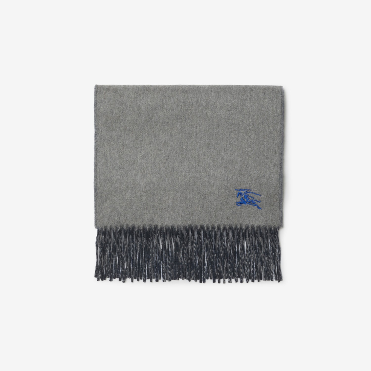 Reversible Cashmere Scarf in Grey/navy | Burberry® Official