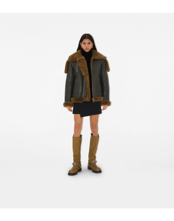 Blouson aviateur en shearling