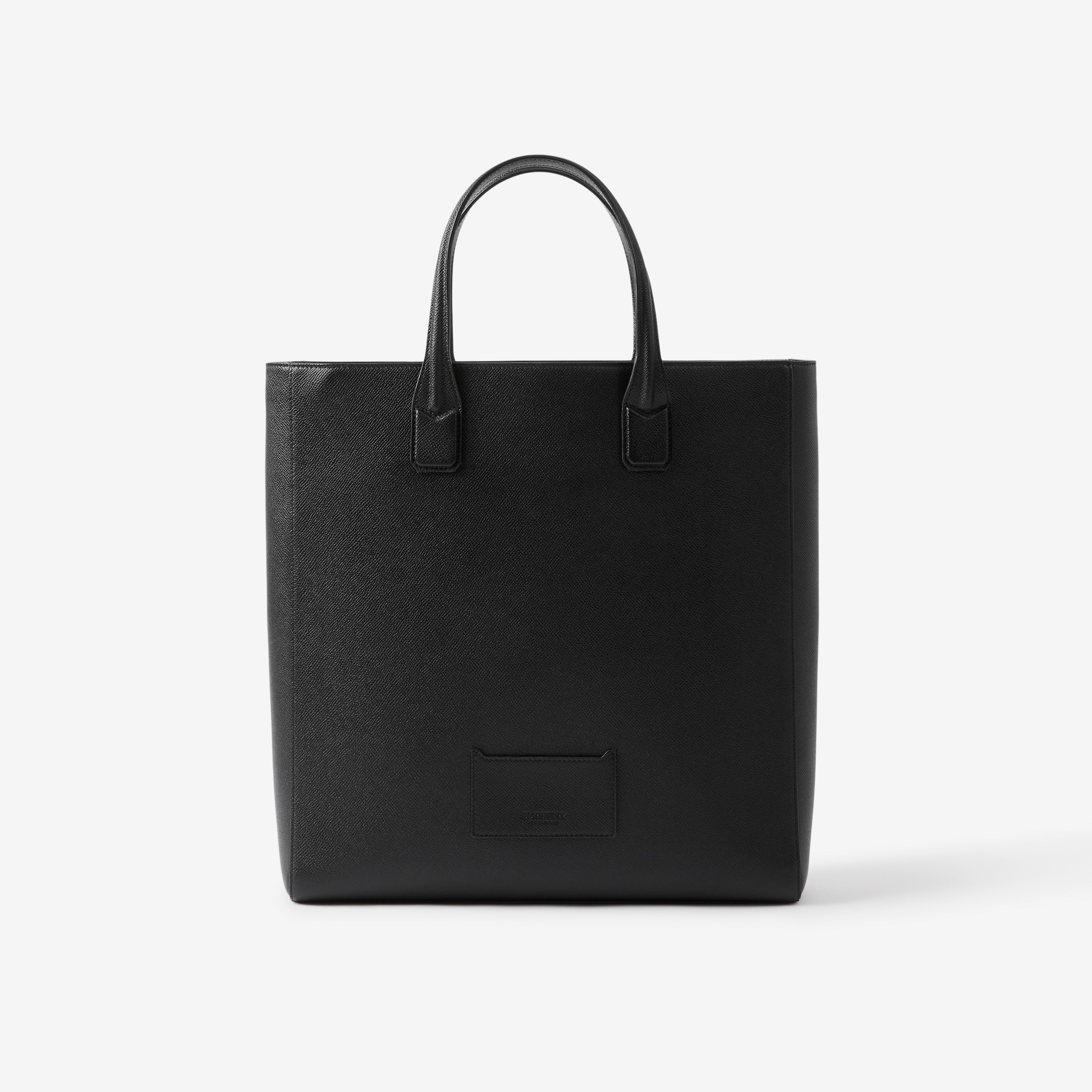 Leather Slim Denny Tote in Black - Men | Burberry® Official - 3