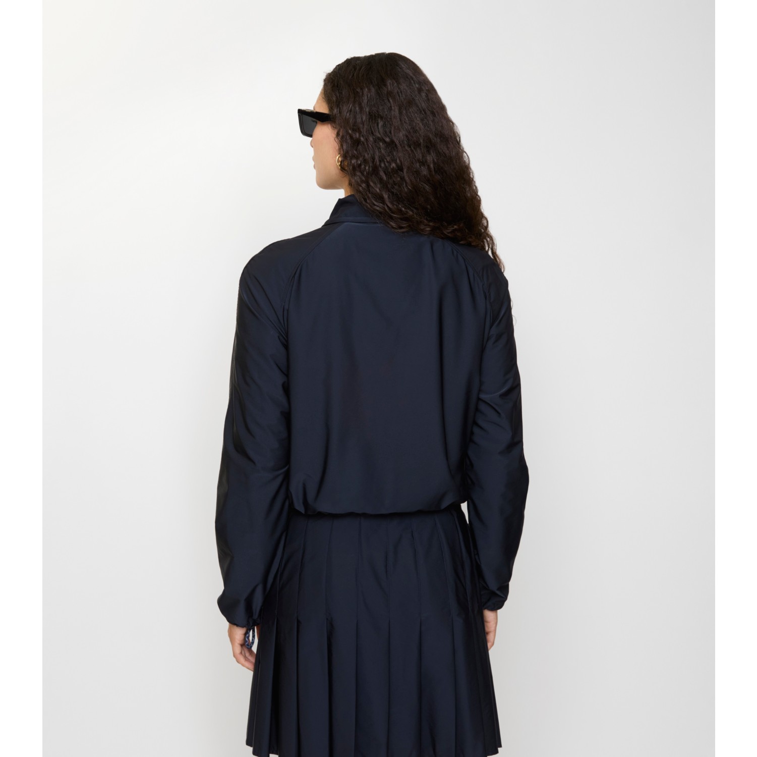 Cropped Newcott Hooded Jacket in Silhouette blue - Women