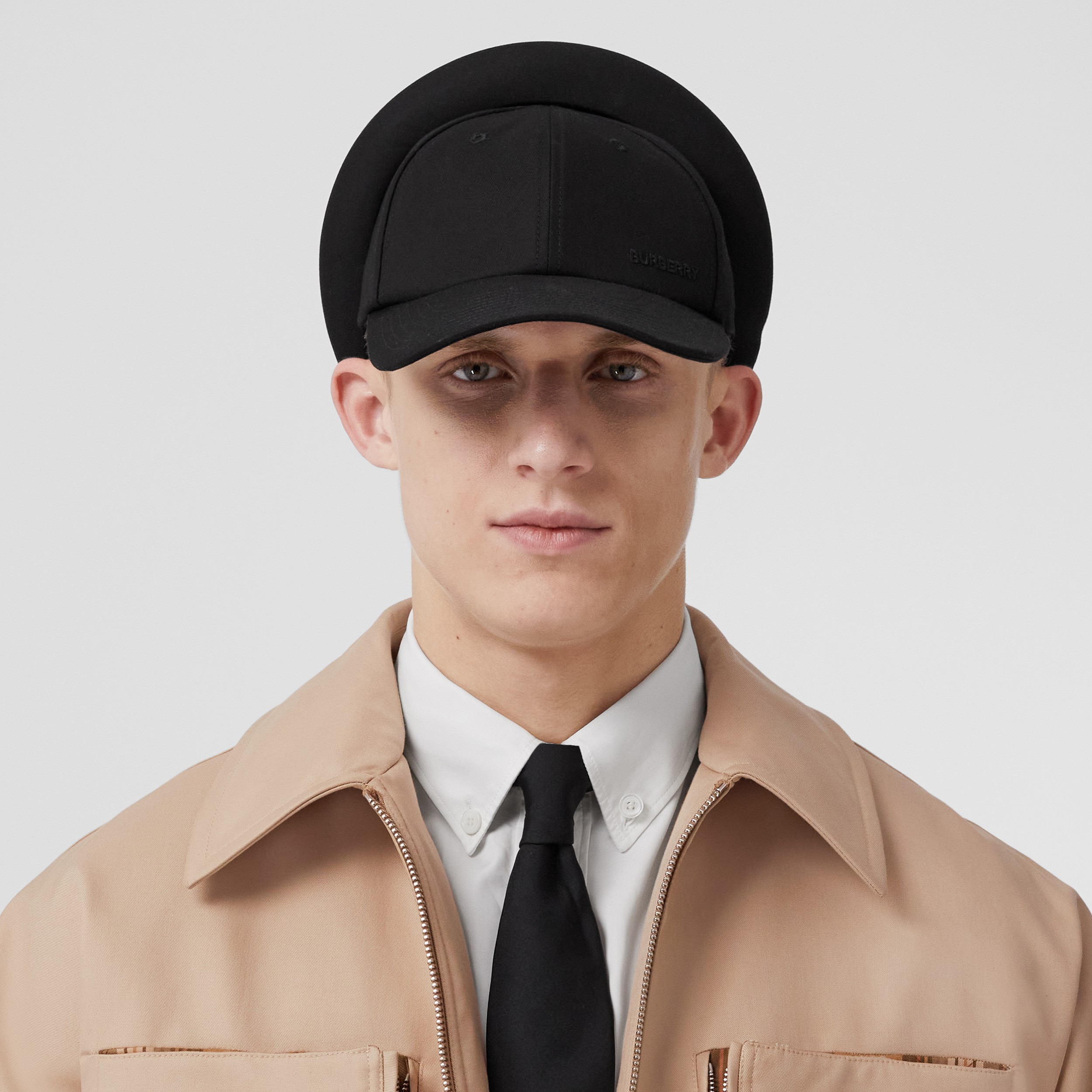 Pocket Detail Cotton Gabardine Harrington Jacket in Soft Fawn - Men | Burberry® Official - 2