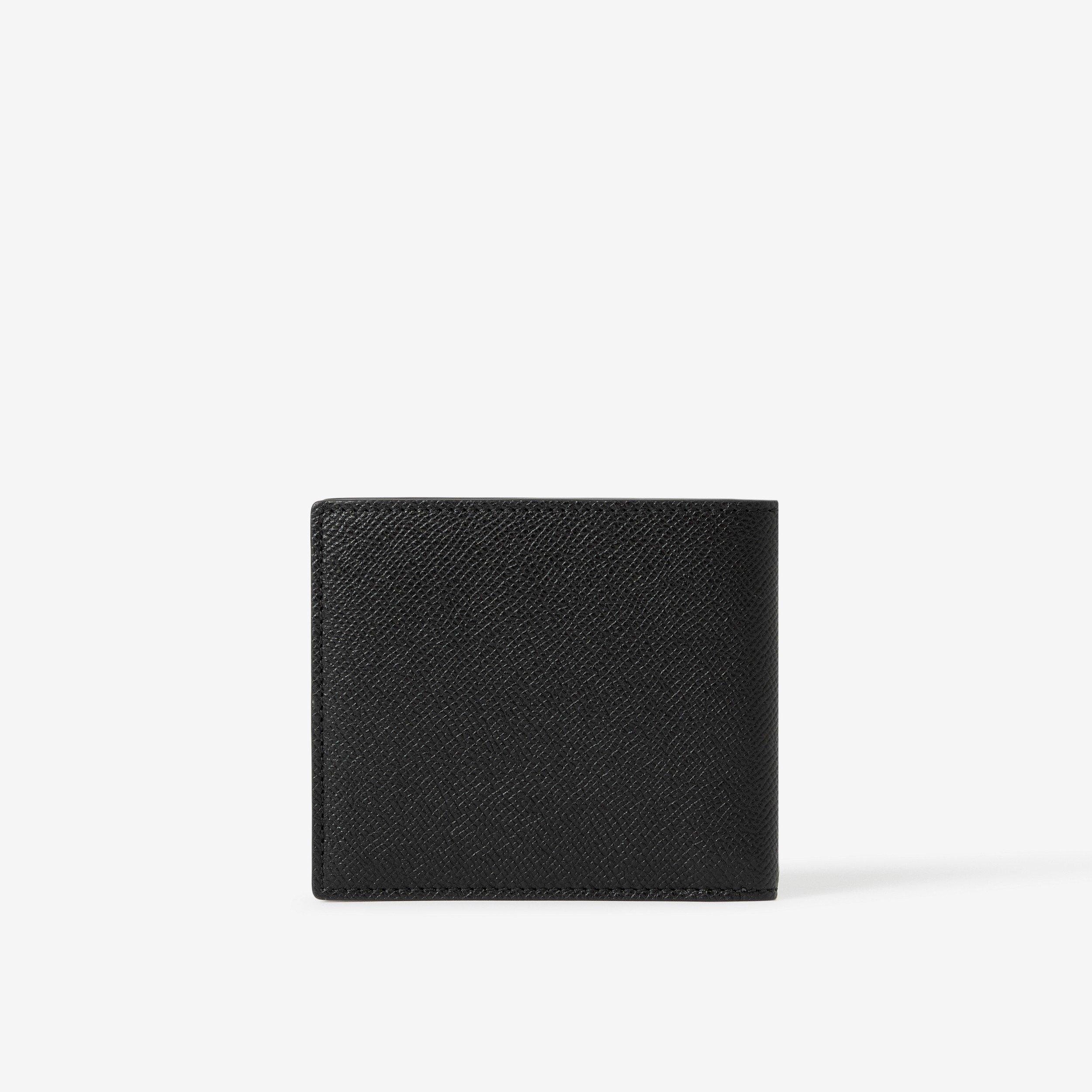 Grainy Leather TB Bifold Wallet in Black - Men | Burberry® Official - 3