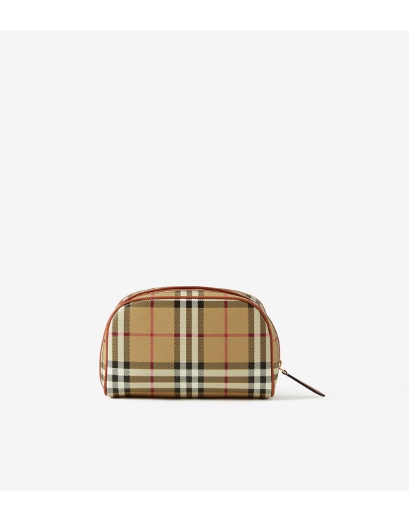 Small Check Travel Pouch