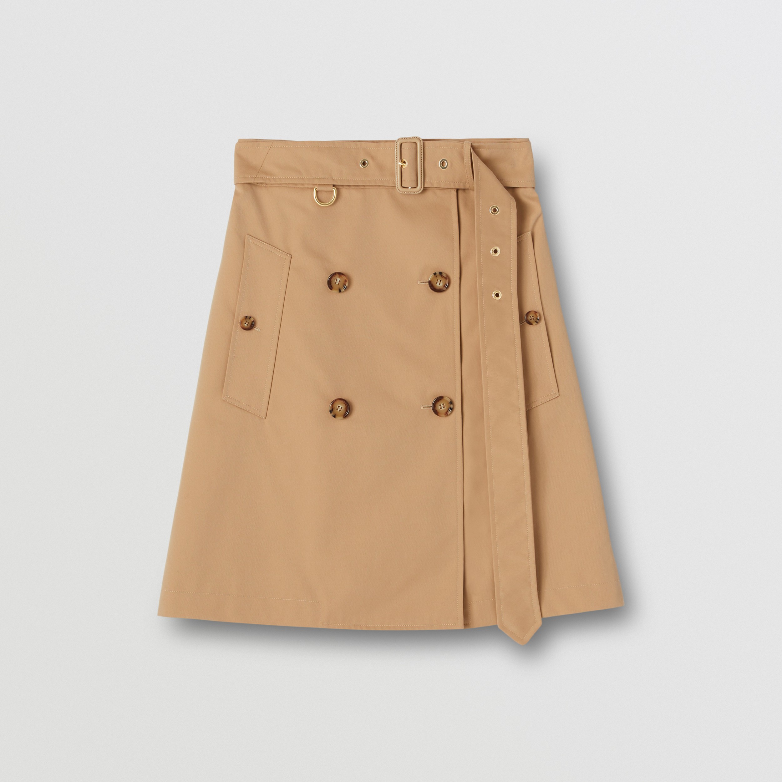 コットンギャバジン トレンチスカート (ハニー) - ウィメンズ | Burberry®公式サイト コットンギャバジン トレンチスカート (ハニー) - ウィメンズ | Burberry®公式サイト
