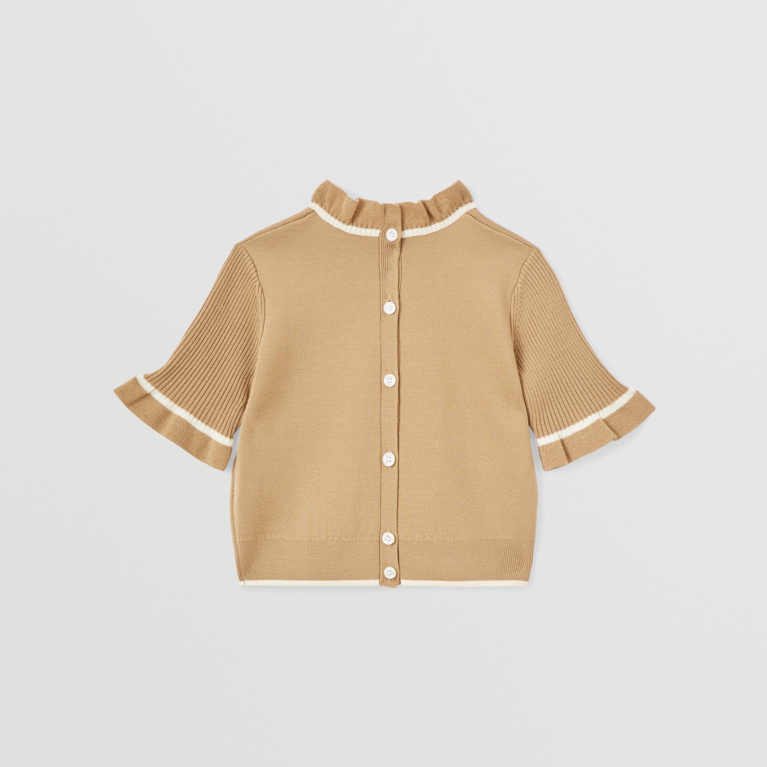 Thomas Bear Intarsia Wool Blend Top in Archive Beige | Burberry® Official - 4